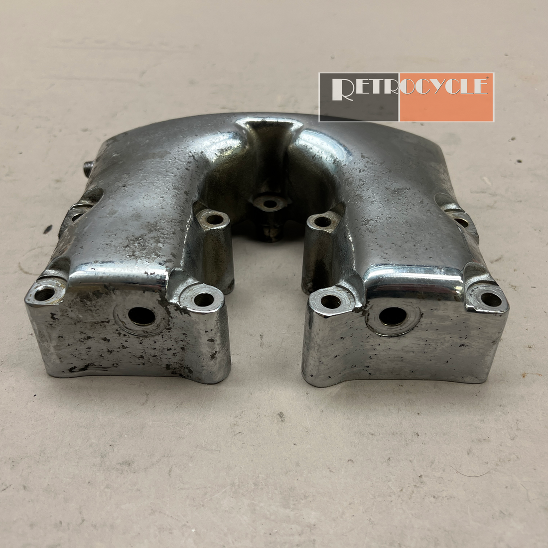 17500-66, Chrome Rear Shovelhead Rocker Box Cover - Used – Retrocycle, LLC