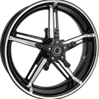 0201-2641 - ARLEN NESS Wheel with Hub/Adapter - Factory 24 - Front - Black/Contrast Cut - 18x5.5 91-652