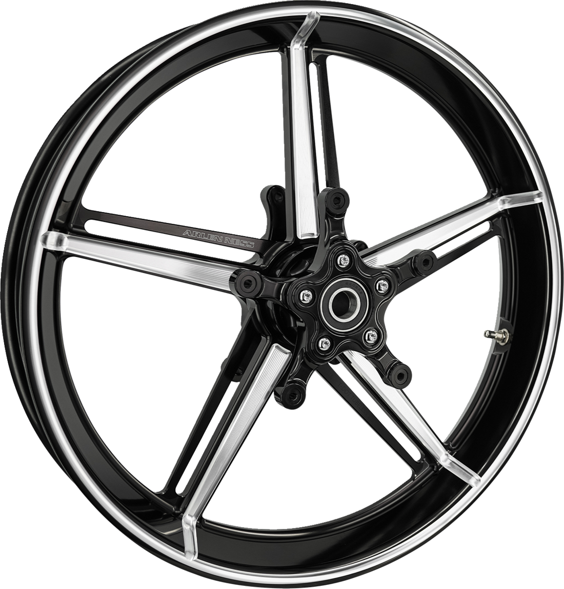 0201-2643 - ARLEN NESS Wheel with Hub/Adapter - Factory 24 - Front - Black/Contrast Cut - 21x3.5 91-654