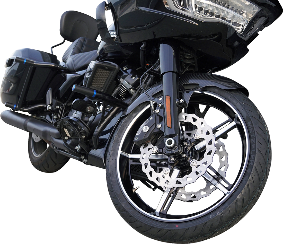 0201-2643 - ARLEN NESS Wheel with Hub/Adapter - Factory 24 - Front - Black/Contrast Cut - 21x3.5 91-654