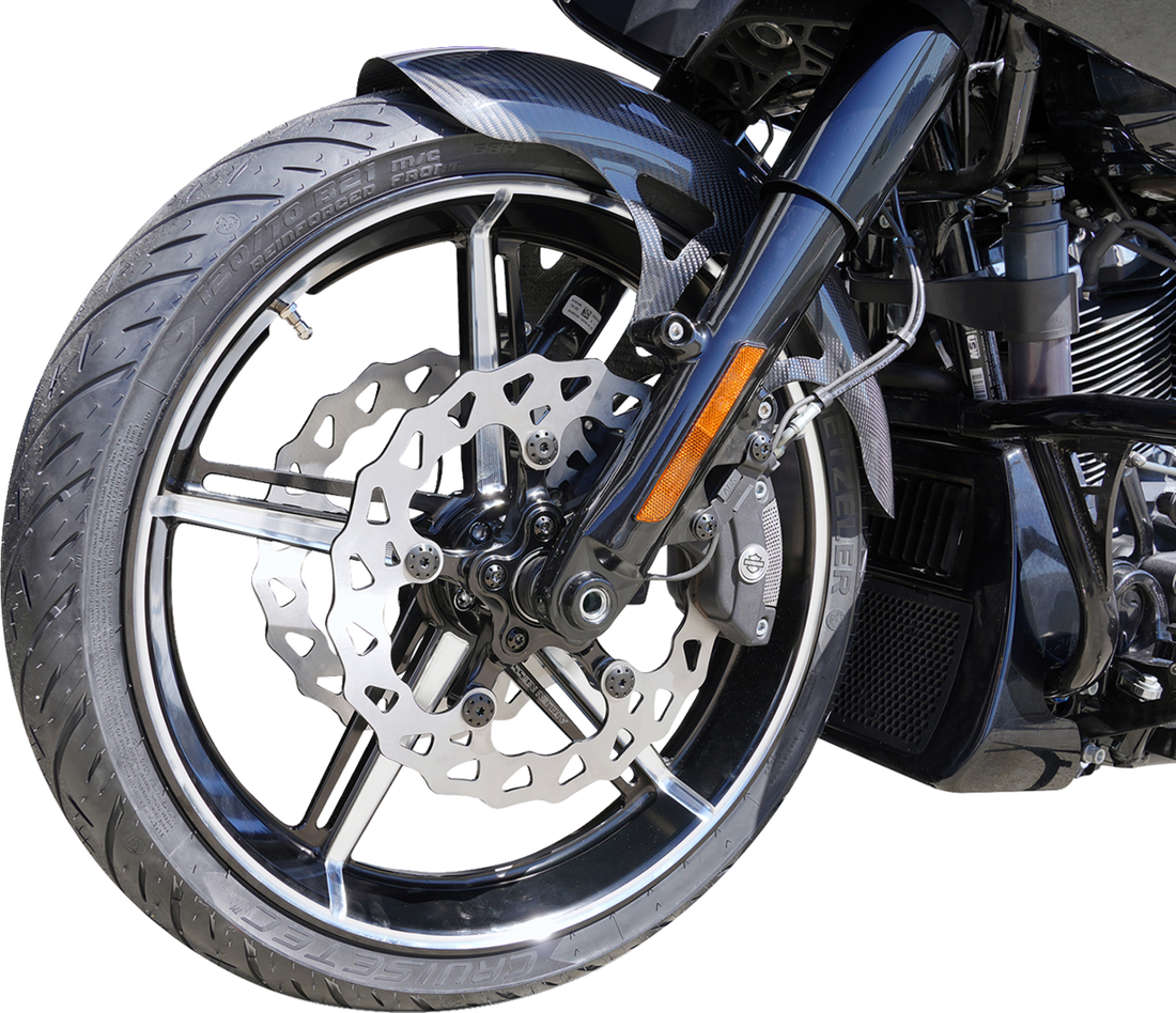 0201-2643 - ARLEN NESS Wheel with Hub/Adapter - Factory 24 - Front - Black/Contrast Cut - 21x3.5 91-654