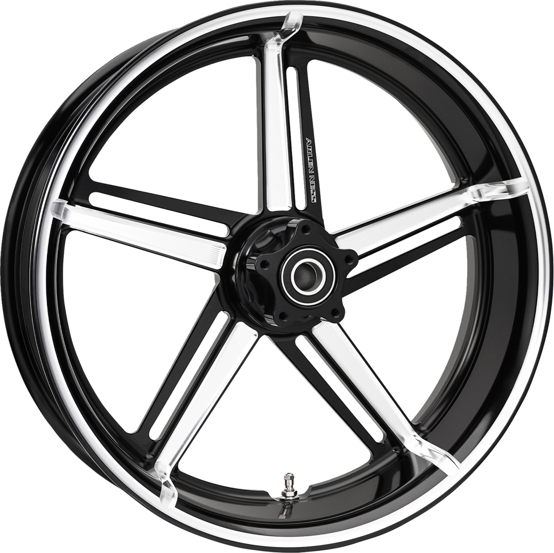 0210-0457 - ARLEN NESS Wheel - Factory 24 - Front/Rear - Black/Contrast Cut - 18x5.5 71-420