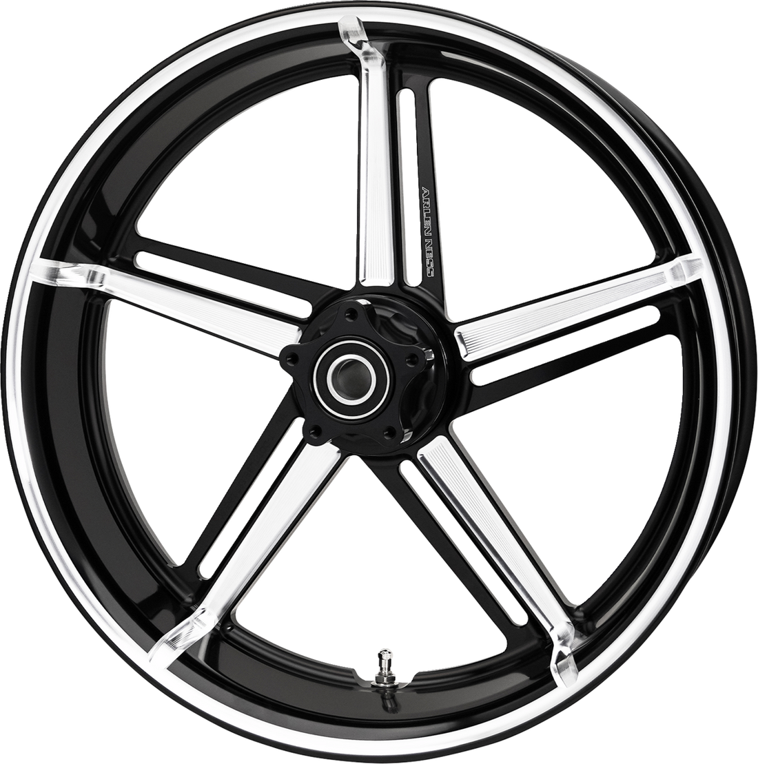 0210-0457 - ARLEN NESS Wheel - Factory 24 - Front/Rear - Black/Contrast Cut - 18x5.5 71-420