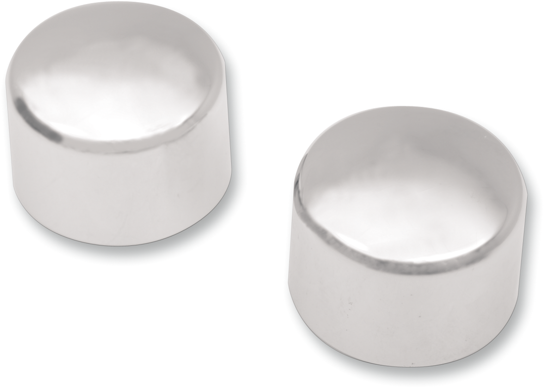 0214-0374 - DRAG SPECIALTIES Axle Caps - Chrome - Front W16-0331