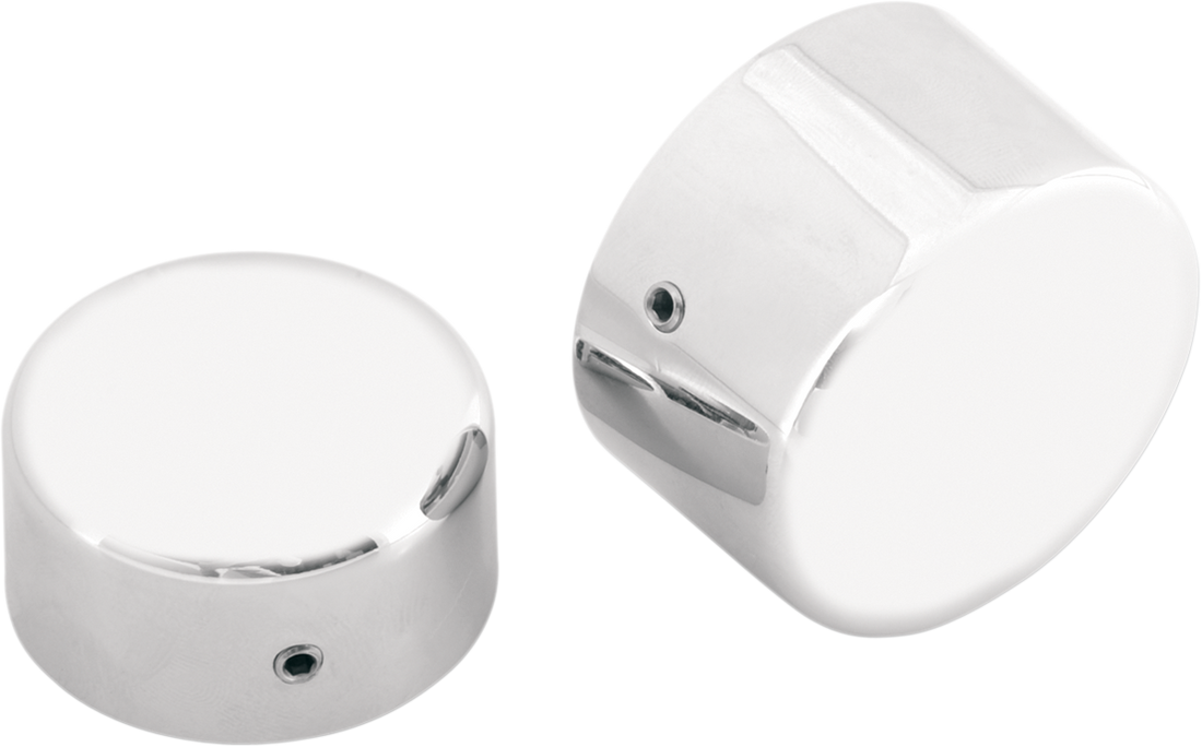 0214-0449 - DRAG SPECIALTIES Axle Caps - Chrome - Rear W16-0332