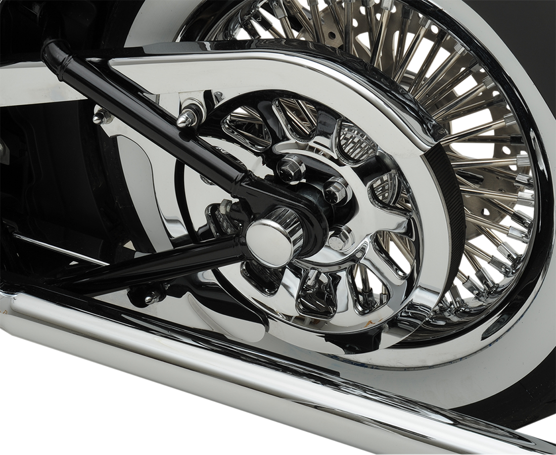 0214-0449 - DRAG SPECIALTIES Axle Caps - Chrome - Rear W16-0332