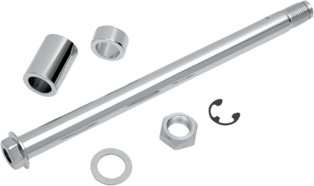 0214-0585 - DRAG SPECIALTIES Axle Kit - Rear - Chrome - '08-'17 FXD W16-0337