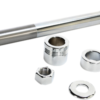 0214-0952 - DRAG SPECIALTIES Axle Kit - Front - Chrome 16-0307NU