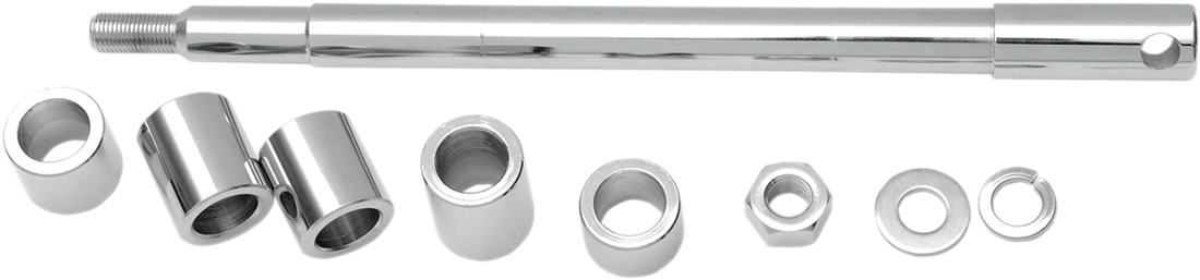 0214-0952 - DRAG SPECIALTIES Axle Kit - Front - Chrome 16-0307NU