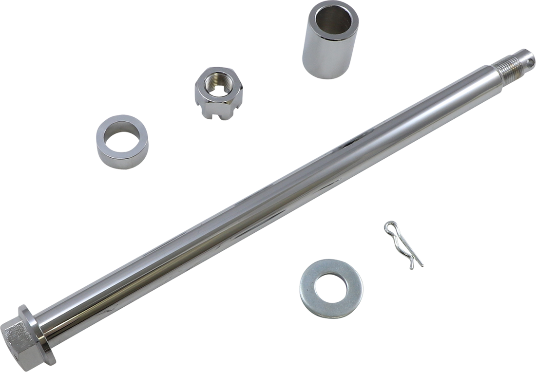 0214-1964 - DRAG SPECIALTIES Axle Kit - Rear - Chrome - '00-'01 FLT W16-0348