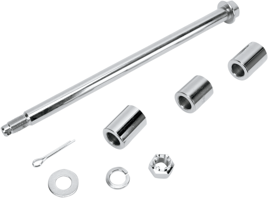 0214-1966 - DRAG SPECIALTIES Axle Kit - Rear - Chrome - '08 FLT W16-0350