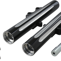 0403-0036 - ARLEN NESS Hot Legs Fork Legs - Dual Disc - Deep Cut - Black - '00-'07 FLT 06-513