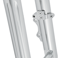 0403-0093 - ARLEN NESS Fork Legs - Chrome - Deep Cut - Dual Disc 40-502