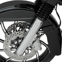 0403-0093 - ARLEN NESS Fork Legs - Chrome - Deep Cut - Dual Disc 40-502