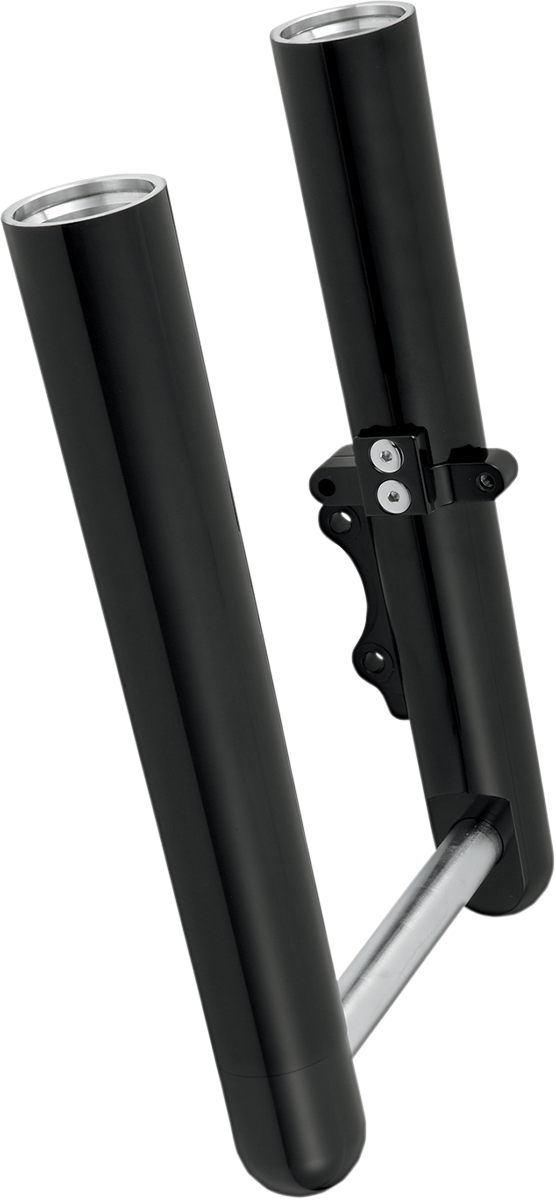 0403-0098 - ARLEN NESS Fork Legs - Black Anodized - Hot Legs - Custom Single Disc - Smooth 40-511