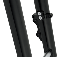 0403-0098 - ARLEN NESS Fork Legs - Black Anodized - Hot Legs - Custom Single Disc - Smooth 40-511
