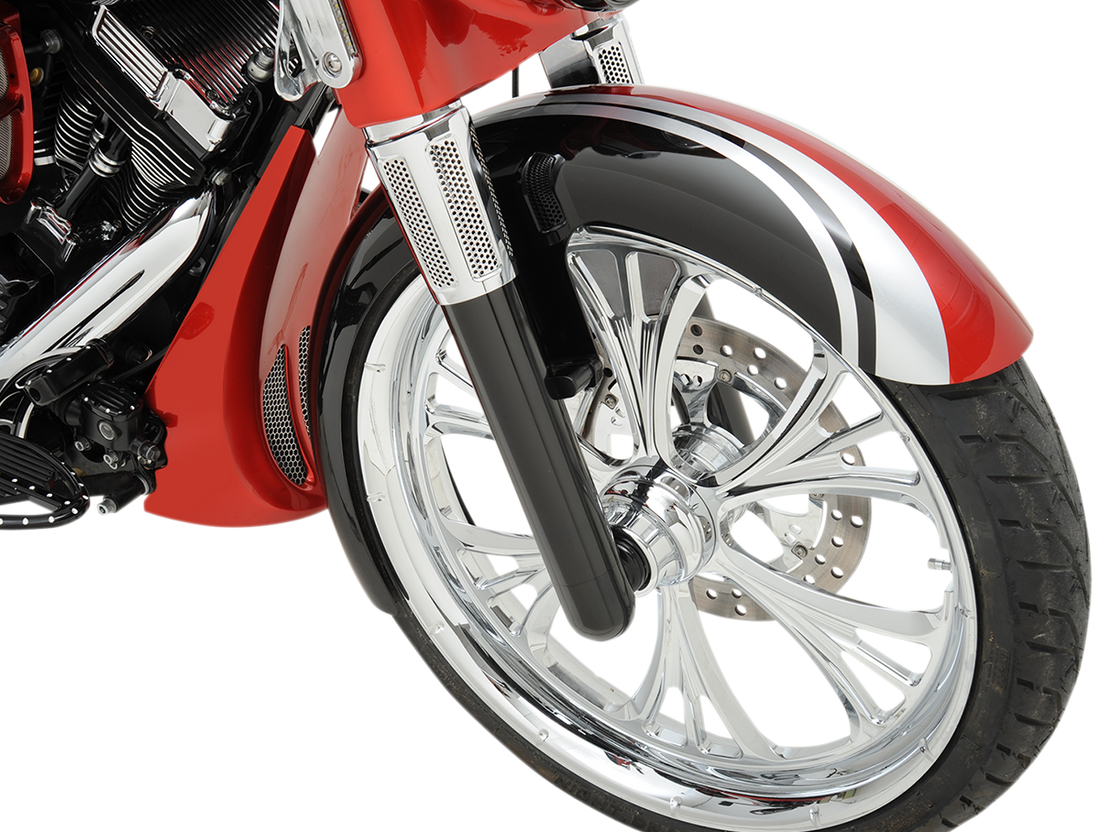 0403-0098 - ARLEN NESS Fork Legs - Black Anodized - Hot Legs - Custom Single Disc - Smooth 40-511