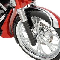 0403-0098 - ARLEN NESS Fork Legs - Black Anodized - Hot Legs - Custom Single Disc - Smooth 40-511