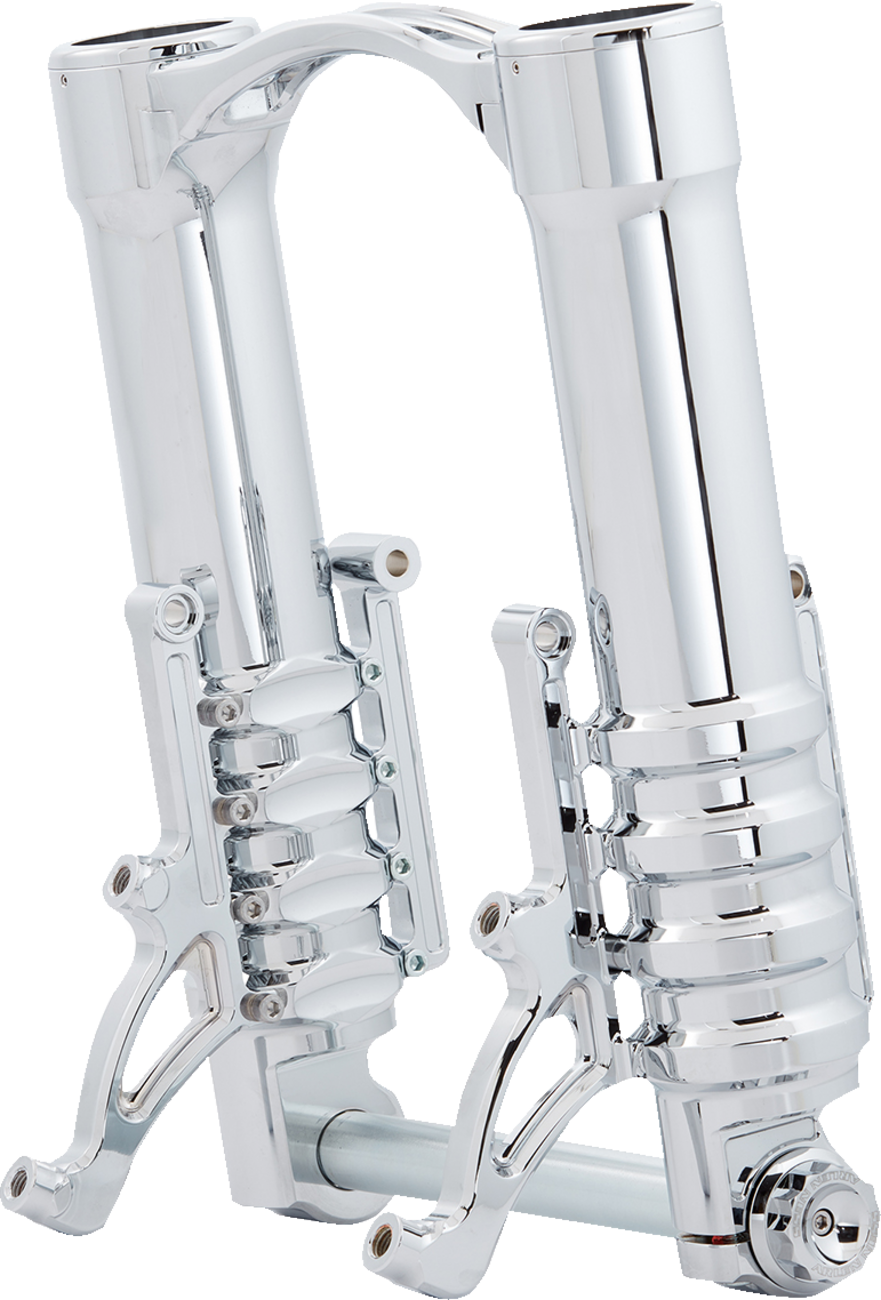 0403-0176 - ARLEN NESS Fork Legs - 49 mm - Chrome - For Custom Radial Mount Brake Caliper 120-012
