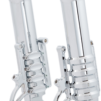 0403-0176 - ARLEN NESS Fork Legs - 49 mm - Chrome - For Custom Radial Mount Brake Caliper 120-012