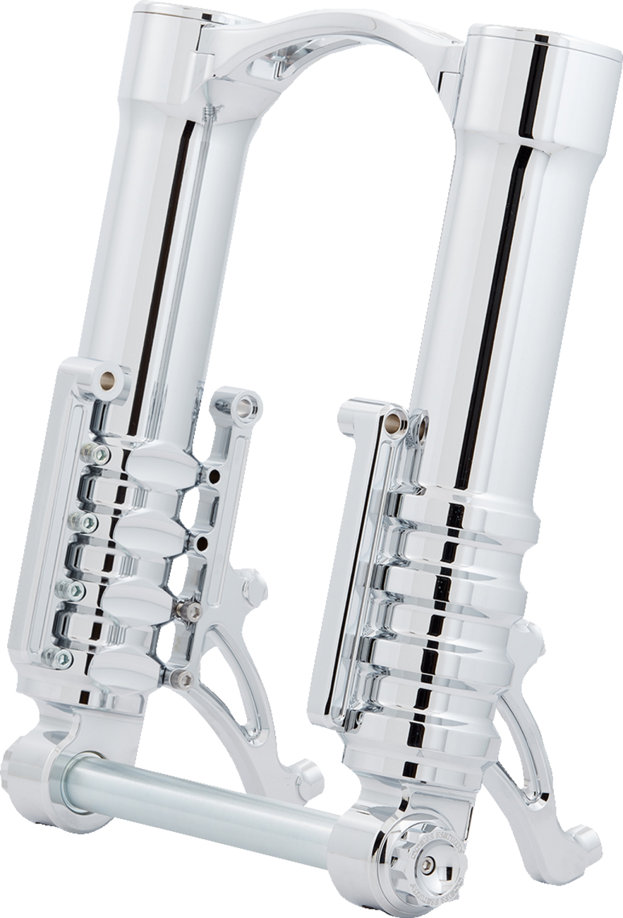 0403-0176 - ARLEN NESS Fork Legs - 49 mm - Chrome - For Custom Radial Mount Brake Caliper 120-012