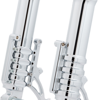 0403-0176 - ARLEN NESS Fork Legs - 49 mm - Chrome - For Custom Radial Mount Brake Caliper 120-012