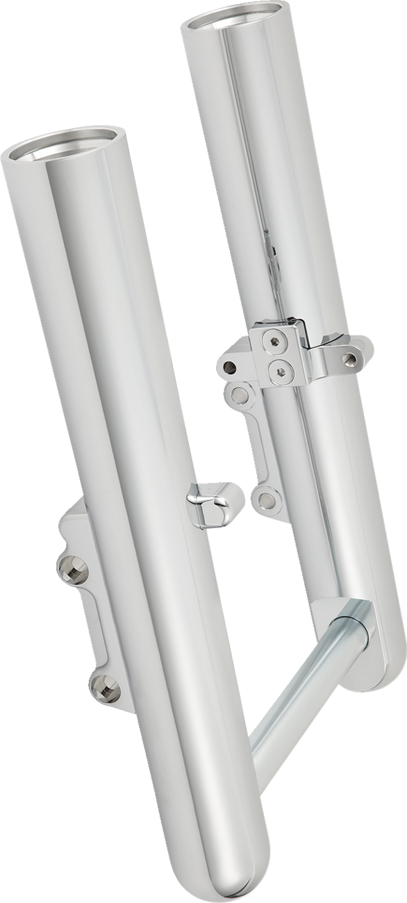 0403-0188 - ARLEN NESS Fork Legs - Chrome - Smooth - Dual Disc 40-529