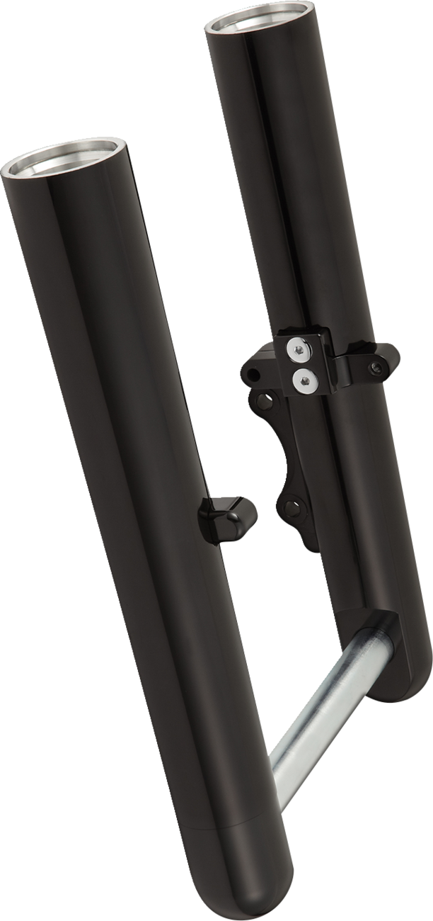 0403-0190 - ARLEN NESS Fork Legs - Black Anodized - Smooth - Single Disc 40-532