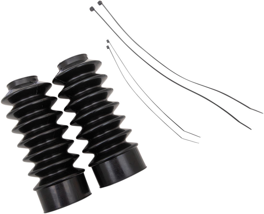 0406-0095 - DRAG SPECIALTIES Rubber Fork Boots - 39 mm - 7" L C23-0219
