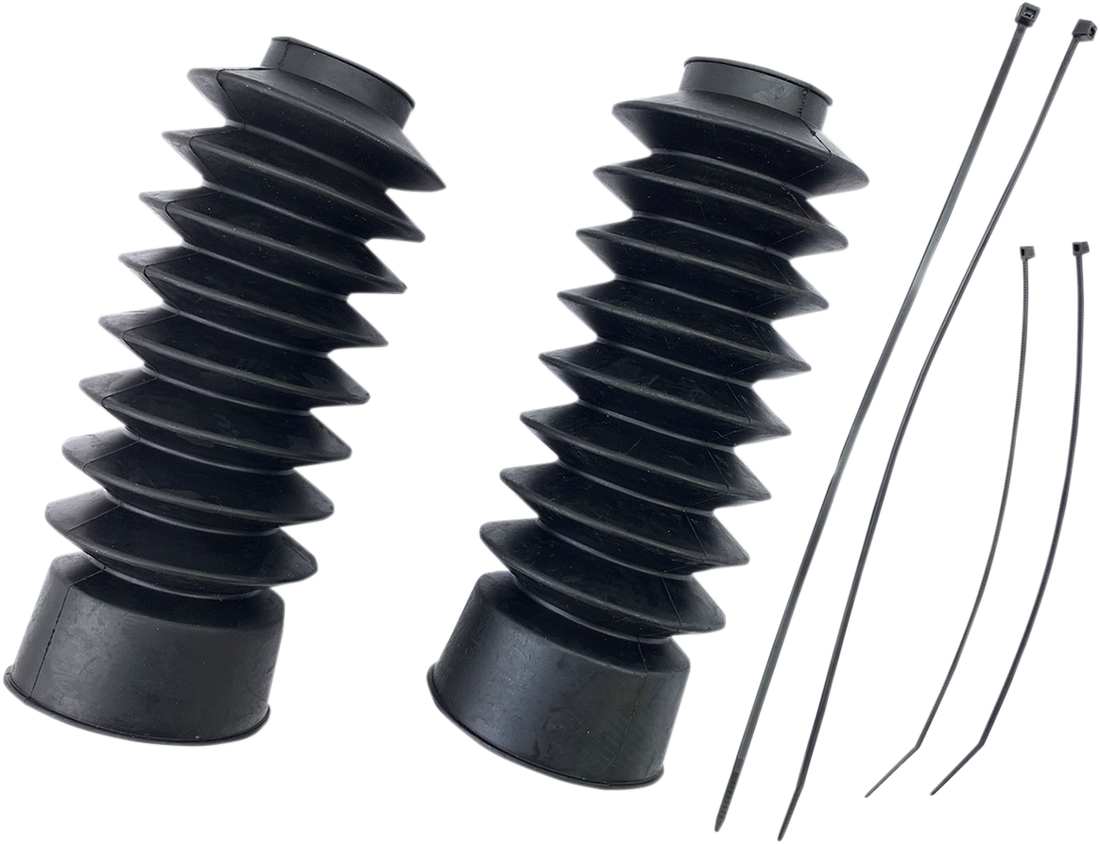 0406-0097 - DRAG SPECIALTIES Rubber Fork Boots - 41 mm - 9" L C23-0220