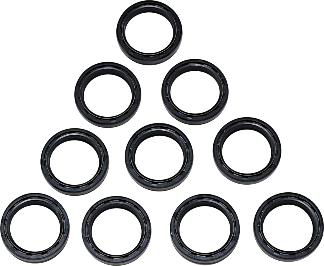 0407-0669 - DRAG SPECIALTIES Fork Seals - 49 mm - 10-Pack 55-129-10