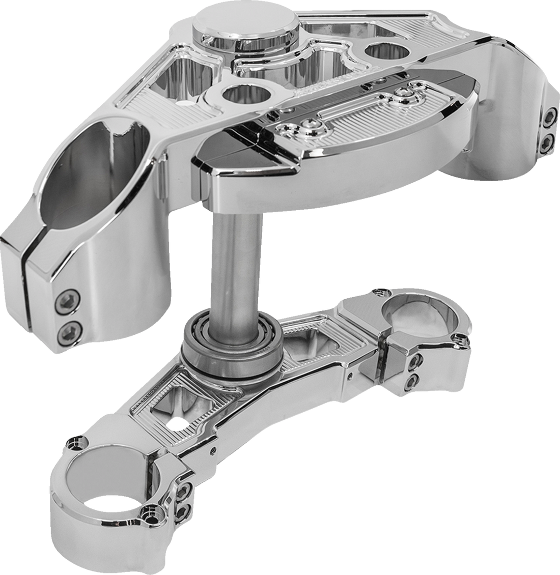 0408-0443 - ARLEN NESS Triple Tree - Chrome - + 2" 130-008