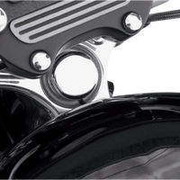 0410-0100 - DRAG SPECIALTIES Steering Stem Bolt Cover - Chrome - '99-'17 FXD | '87-'09 XL C23-0227
