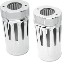 0411-0014 - ARLEN NESS Deep Cut Fork Boot Covers - Chrome - FLHTD 20-012