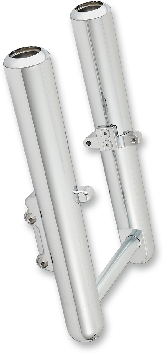 0411-0019 - ARLEN NESS Hot Legs Fork Legs - Custom Single Disc - Smooth - Chrome - '08-'13 06-520