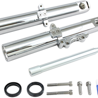 0411-0021 - ARLEN NESS Hot Legs Fork Legs - Custom Single Disc - Smooth - Chrome - '00-'07 06-522