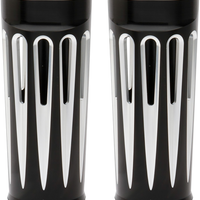 0411-0085 - ARLEN NESS Deep Cut Fork Boot Covers - Black Anodized - +2" - FL 20-029