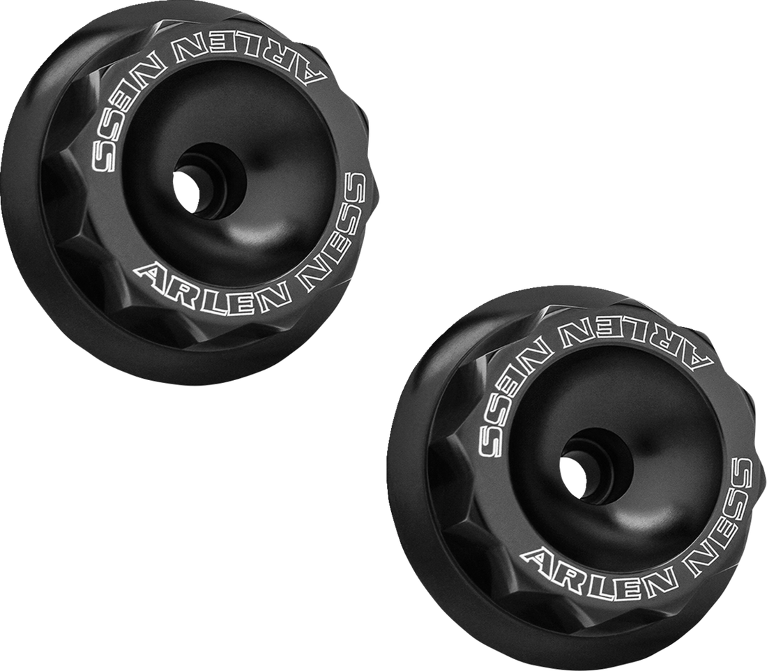 0412-0665 - ARLEN NESS Fork Nut Cover - Black 120-040