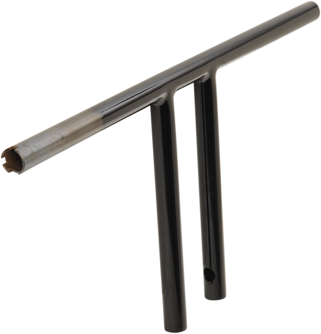 0601-4222 - DRAG SPECIALTIES Handlebar - T-Bar - Dimpled - 10" - Black 0601-4222