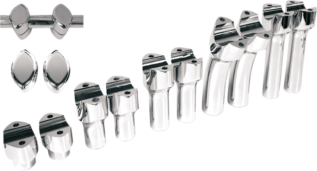 0602-0466 - DRAG SPECIALTIES Risers - Big Buffalo - 1-1/2" - Black 0602-0466