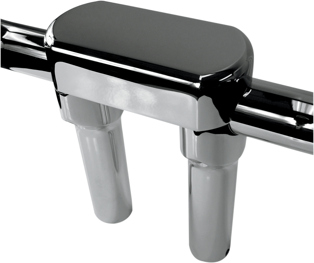 0602-0608 - DRAG SPECIALTIES Risers - 6" - Big Buffalo - Top - Chrome 0602-0608