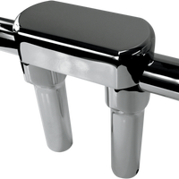 0602-0608 - DRAG SPECIALTIES Risers - 6" - Big Buffalo - Top - Chrome 0602-0608