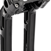 0603-1144 - ARLEN NESS Method Kickback Handlebar Riser - Softail Gauge Cut-Out - 10" - Black 520-053