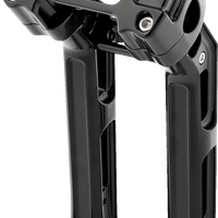 0603-1144 - ARLEN NESS Method Kickback Handlebar Riser - Softail Gauge Cut-Out - 10" - Black 520-053