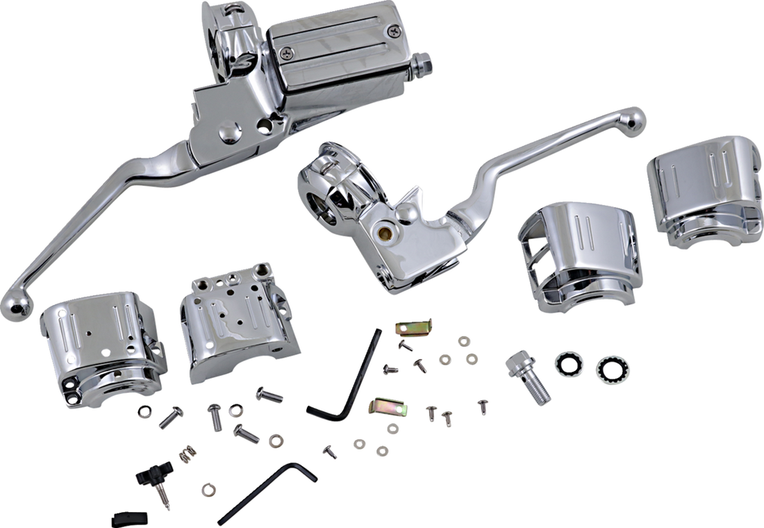 0610-0500 - DRAG SPECIALTIES Handlebar Control Kit w/o Switches - 3/4" Master Cylinder 07-540NU