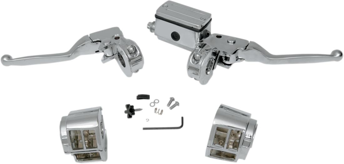 0610-0500 - DRAG SPECIALTIES Handlebar Control Kit w/o Switches - 3/4" Master Cylinder 07-540NU