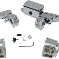 0610-0500 - DRAG SPECIALTIES Handlebar Control Kit w/o Switches - 3/4" Master Cylinder 07-540NU