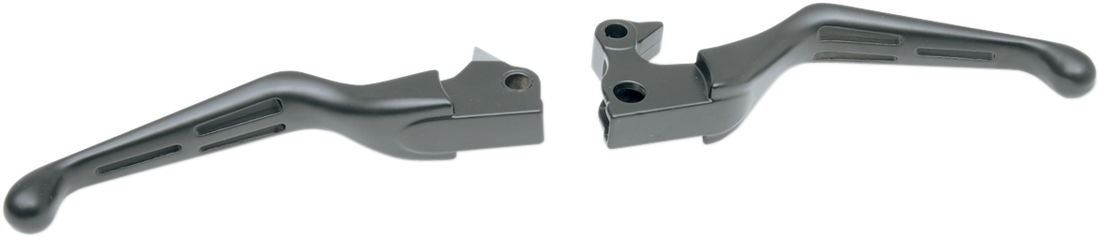 0610-0633 - DRAG SPECIALTIES Levers - Slotted - Black H07-0589B