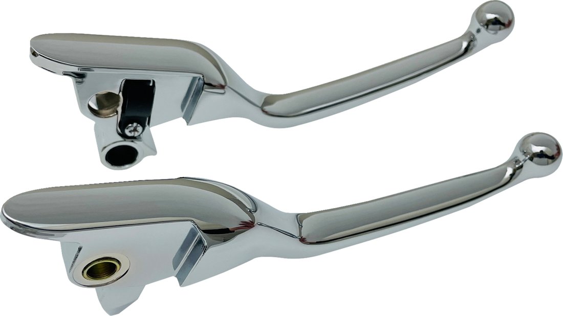 0610-2304 - DRAG SPECIALTIES Narrow Lever Set - Chrome H07-0585N