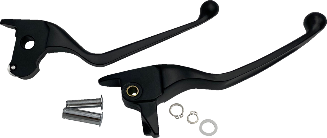 0610-2309 - DRAG SPECIALTIES Narrow Lever Set - Black H07-0591NMB